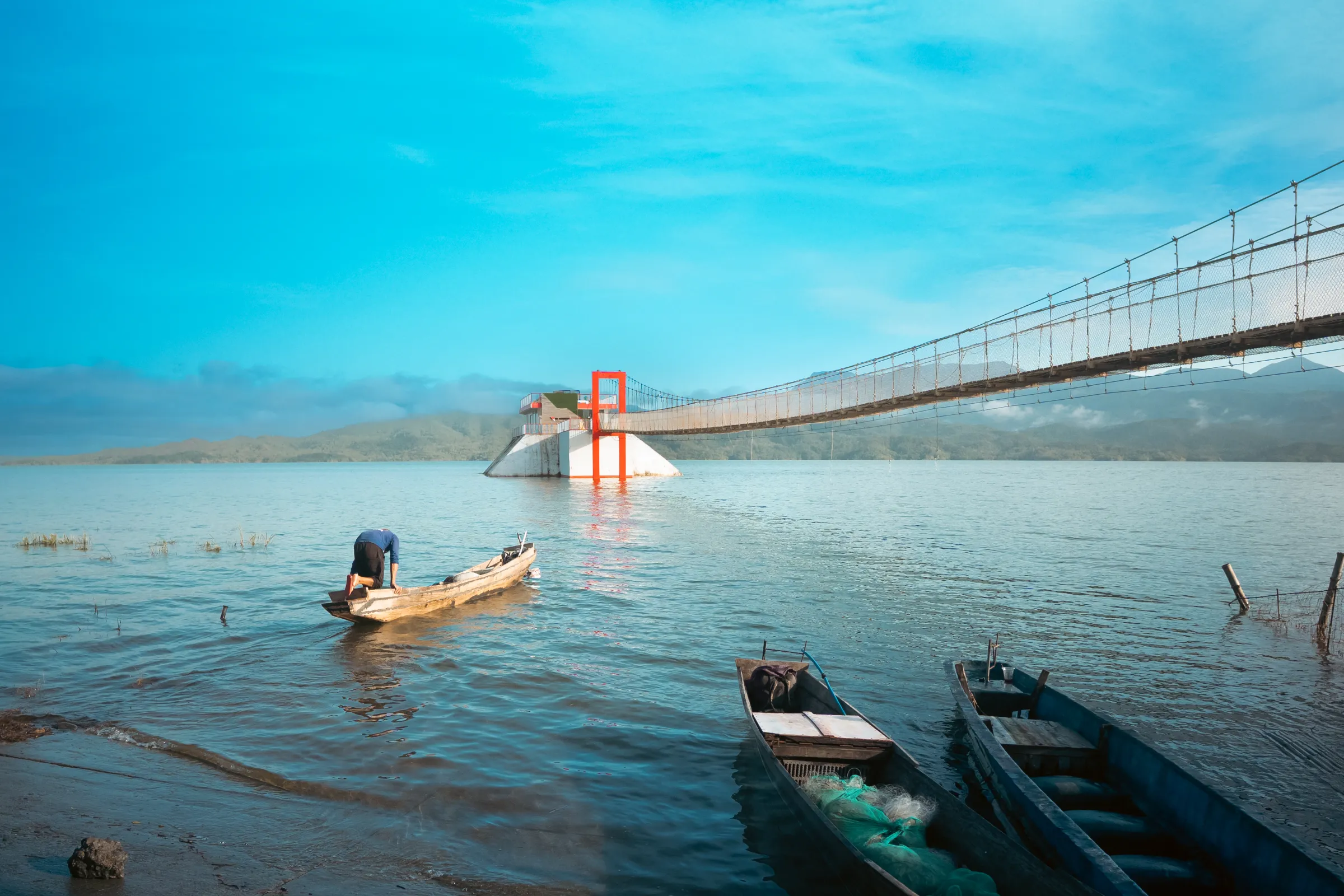 Intang Lake View Deck and Hanging Bridge — A small lakeside viewpoint and hanging bridge in Brgy. Intang — ₱30 per person covers access to both the deck and the bridge.