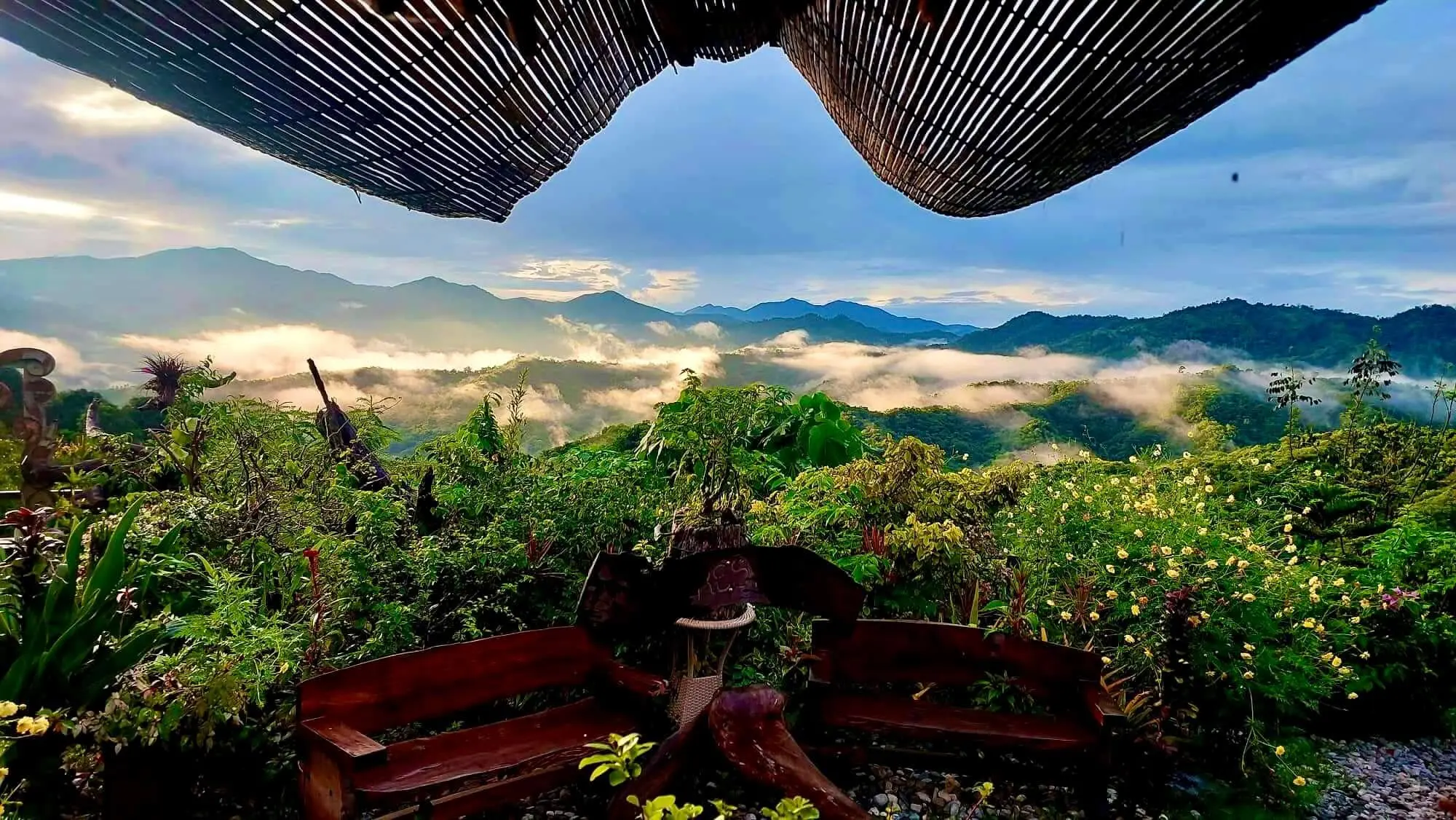 The Forest Garden — A mountain-view café and garden retreat on Canile Trail, Pantabangan — winding paths, fog-covered vistas, picnic and birdwatching spots.